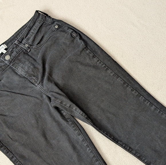 NYDJ Not Your Daughters Jeans Ami Skinny Size 8 Faded Black Stretch Denim USA - Picture 6 of 16